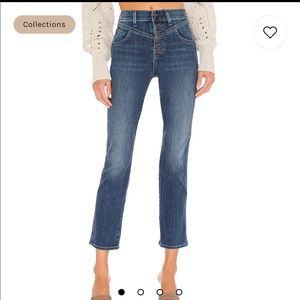 Veronica Beard Ryleigh High Rise with Front Yoke Jeans in Laguna